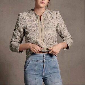 Blanknyc Forrest cropped zip up quilted jacket women’s